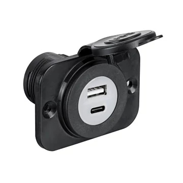 csatlakozó USB+micro aljzat 60x43mm
