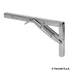 Kép 1/2 - asztalhoz kinyitható tartó konzol 303x165mm EUR